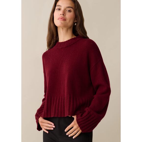 Few Moda Perla Merino Wool Sweater - S - Red - New without tags - Picture 4 of 4